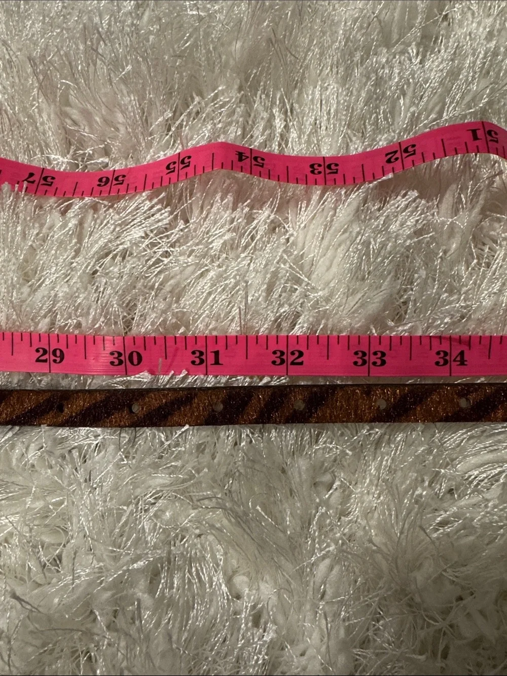 Two Women's Animal Print Slim Belts - Fuzzy Snake & Zebra Patterns
